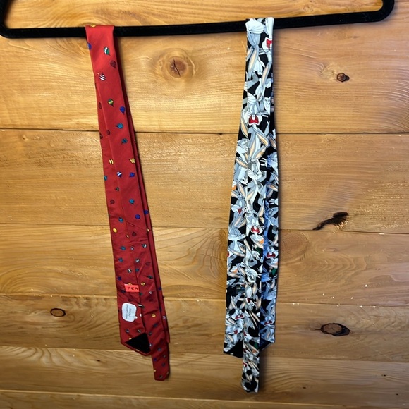 Vintage Looney tunes silk bugs bunny & vintage peanuts‎ silk Christmas tie event - Picture 5 of 10